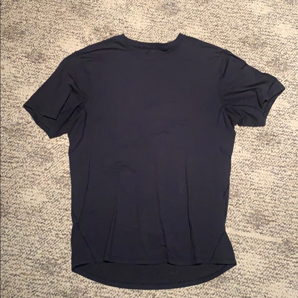 Navy blue lulu lemon shirt